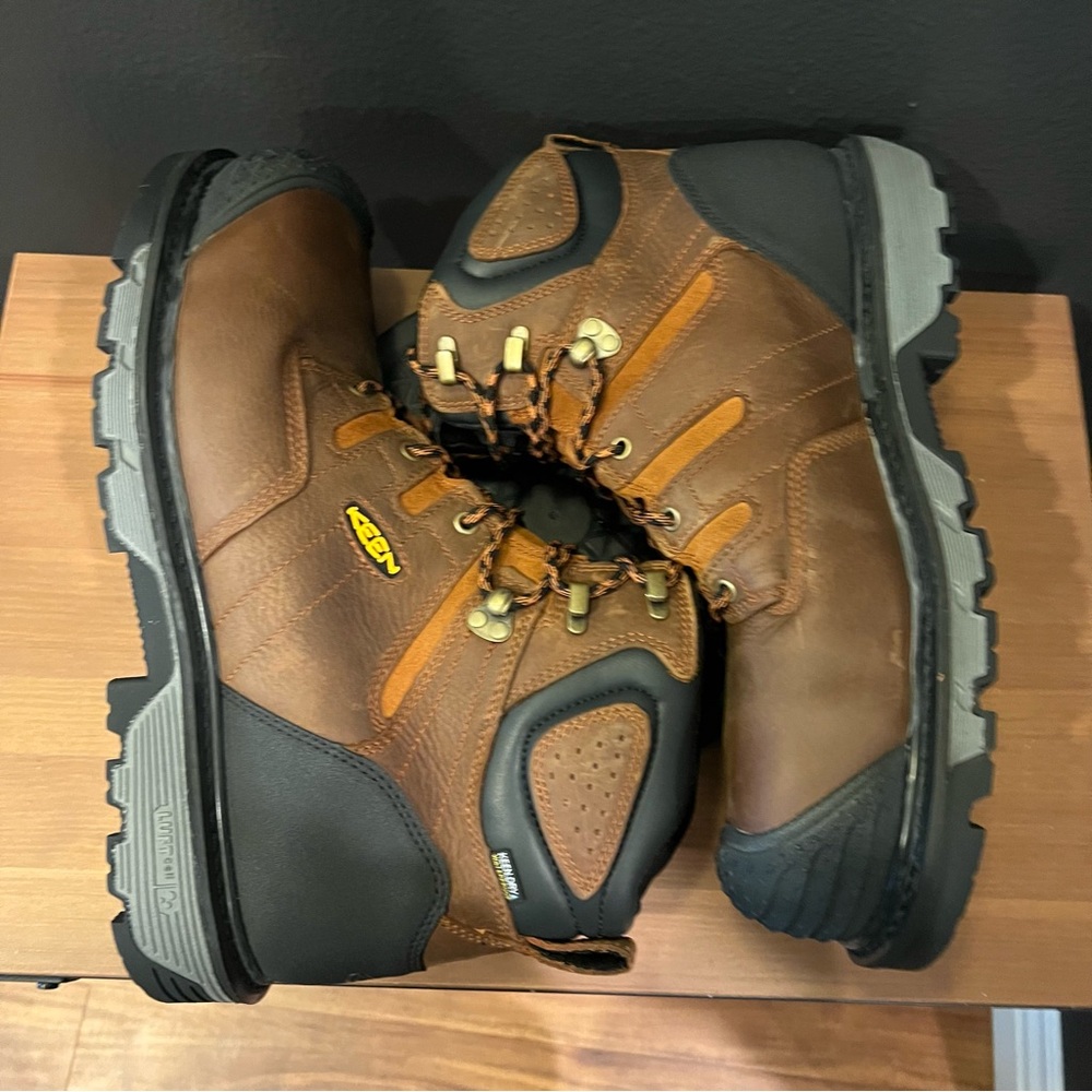 Keen Camden Men’s Brown Waterproof 6”Carbon Fiber Toe Utility Work Boots 15 D - Picture 5 of 8
